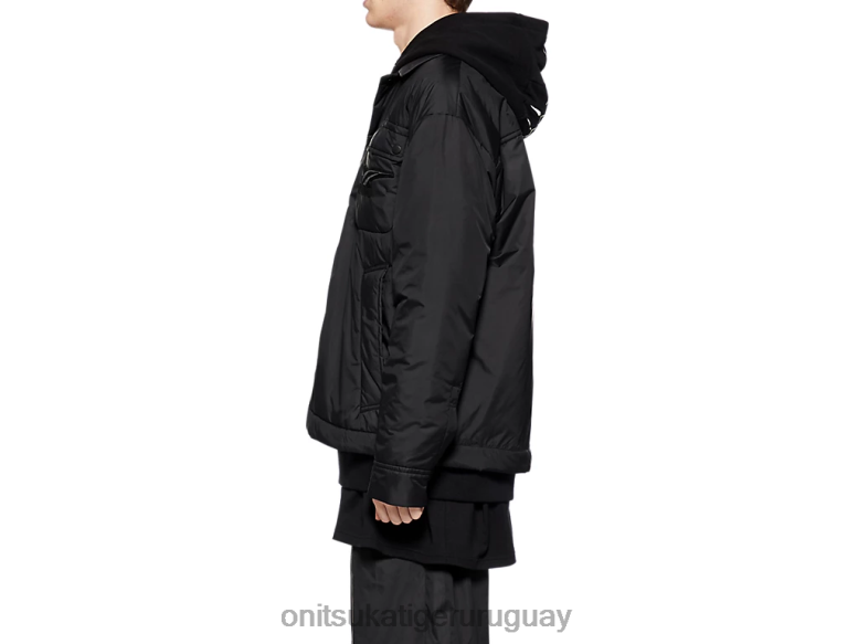 Onitsuka Tiger chaqueta hombres J06BX421 negro ropa