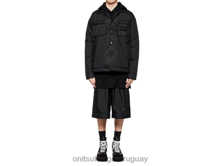 Onitsuka Tiger chaqueta hombres J06BX421 negro ropa