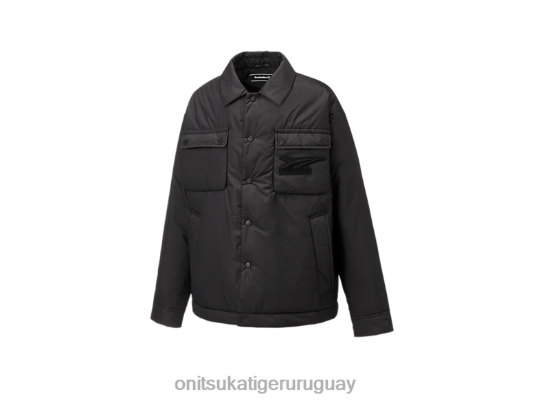 Onitsuka Tiger chaqueta hombres J06BX421 negro ropa