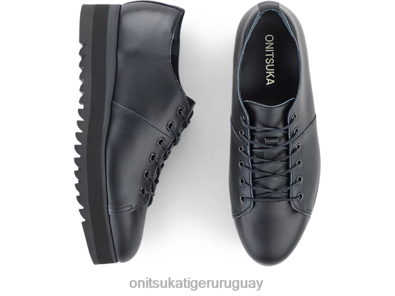 Onitsuka Tiger cordones mujer J06BX581 negro zapatos