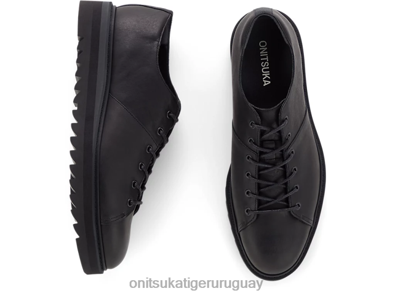 Onitsuka Tiger cordones unisexo J06BX212 negro zapatos