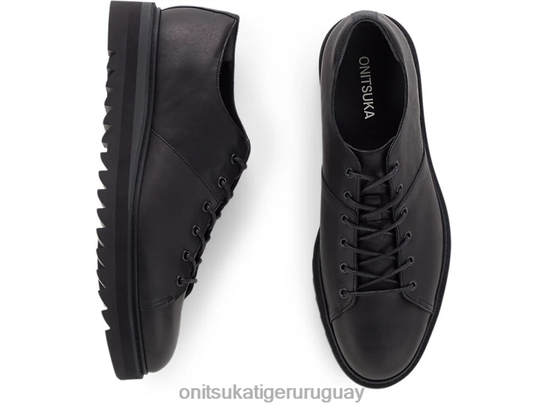 Onitsuka Tiger cordones unisexo J06BX212 negro zapatos