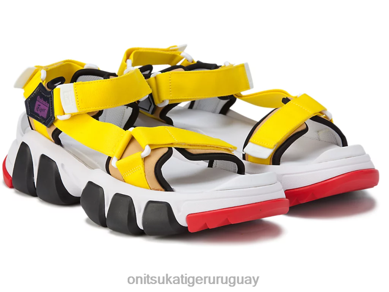 Onitsuka Tiger correa dentífrica unisexo J06BX232 blanco/amarillo vibrante zapatos