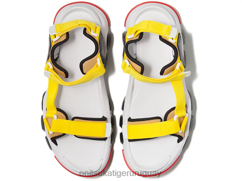 Onitsuka Tiger correa dentífrica unisexo J06BX232 blanco/amarillo vibrante zapatos