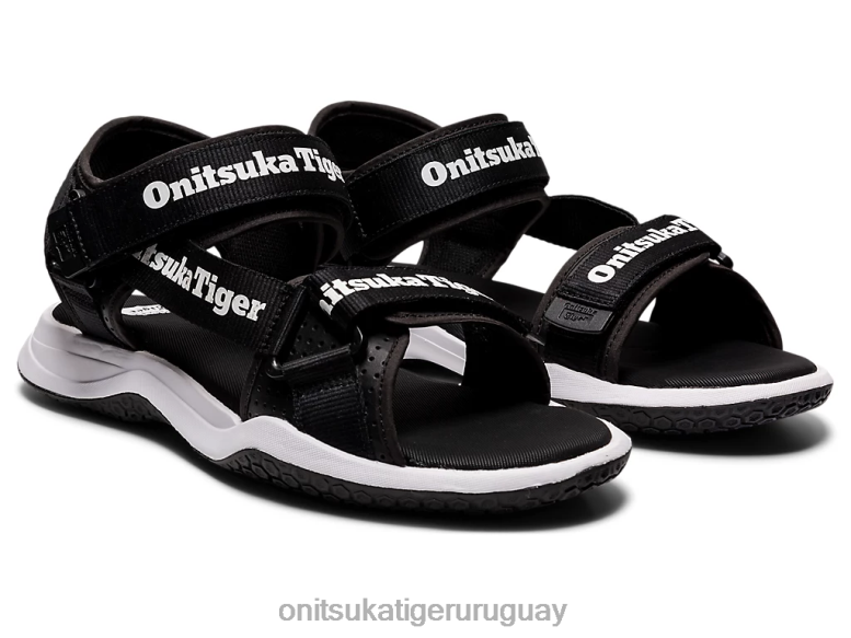 Onitsuka Tiger correa ohbori unisexo J06BX273 blanco negro zapatos