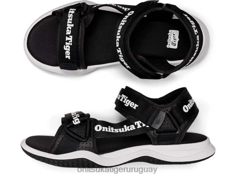 Onitsuka Tiger correa ohbori unisexo J06BX273 blanco negro zapatos
