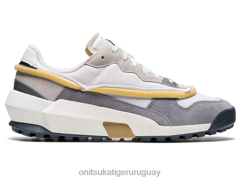 Onitsuka Tiger corredor de mezcla unisexo J06BX330 blanco/chapa de roca zapatos