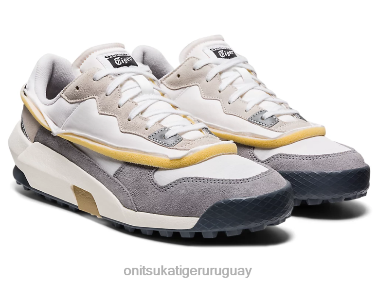 Onitsuka Tiger corredor de mezcla unisexo J06BX330 blanco/chapa de roca zapatos