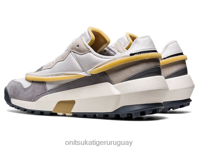 Onitsuka Tiger corredor de mezcla unisexo J06BX330 blanco/chapa de roca zapatos
