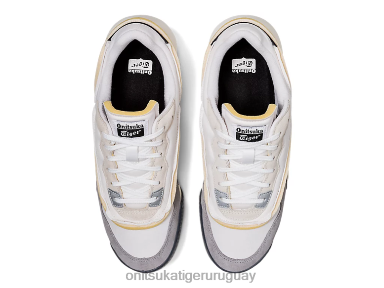 Onitsuka Tiger corredor de mezcla unisexo J06BX330 blanco/chapa de roca zapatos