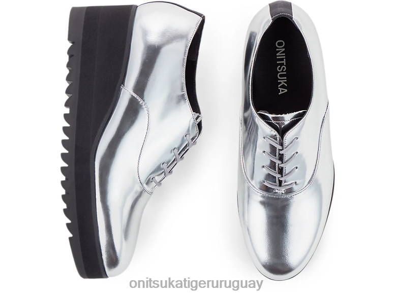 Onitsuka Tiger cuña-o mujer J06BX570 plata zapatos