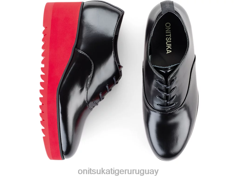 Onitsuka Tiger cuña-o mujer J06BX576 negro/rojo clásico zapatos