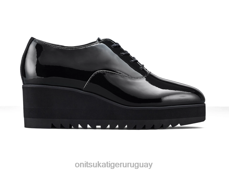 Onitsuka Tiger cuña-o mujer J06BX579 negro zapatos