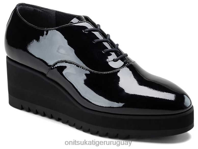 Onitsuka Tiger cuña-o mujer J06BX579 negro zapatos