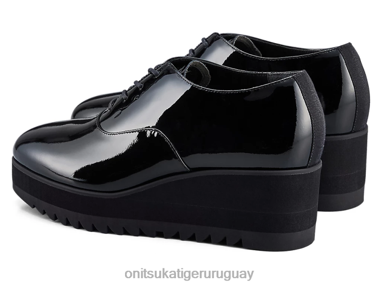 Onitsuka Tiger cuña-o mujer J06BX579 negro zapatos