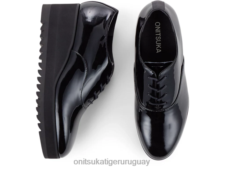 Onitsuka Tiger cuña-o mujer J06BX579 negro zapatos