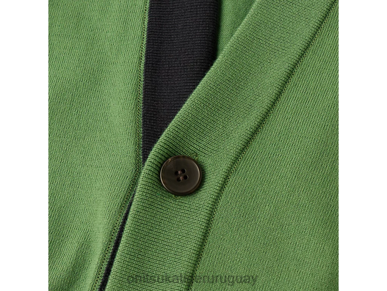 Onitsuka Tiger cárdigan de punto unisexo J06BX481 verde brillante ropa