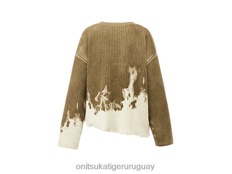 Onitsuka Tiger de punto superior hombres J06BX428 caqui/blanco ropa