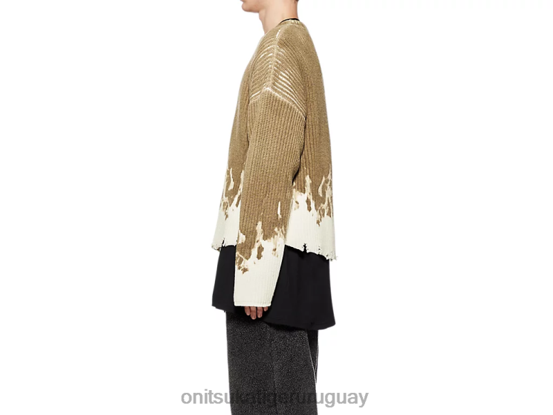 Onitsuka Tiger de punto superior hombres J06BX428 caqui/blanco ropa