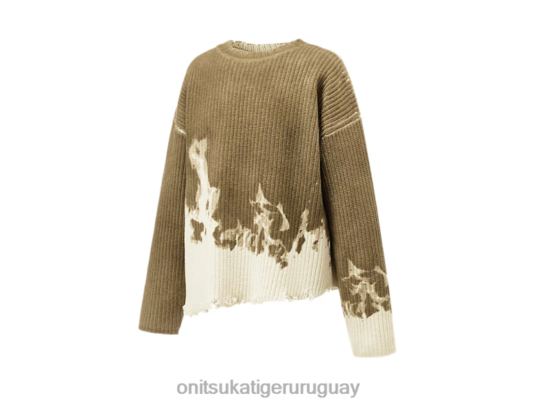 Onitsuka Tiger de punto superior hombres J06BX428 caqui/blanco ropa