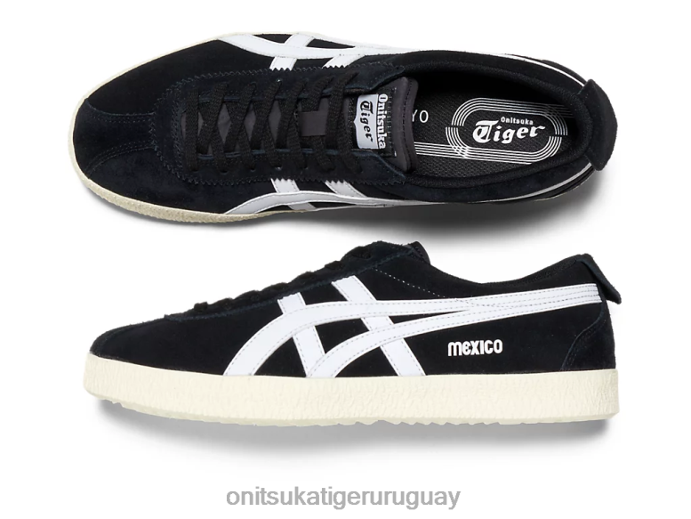 Onitsuka Tiger delegación de méxico unisexo J06BX49 blanco negro zapatos