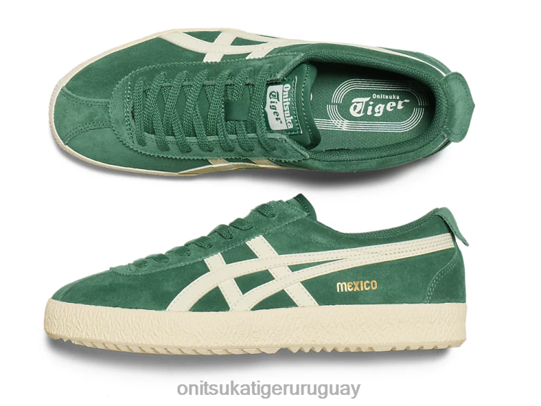 Onitsuka Tiger delegación de méxico unisexo J06BX73 verde pino/crema zapatos