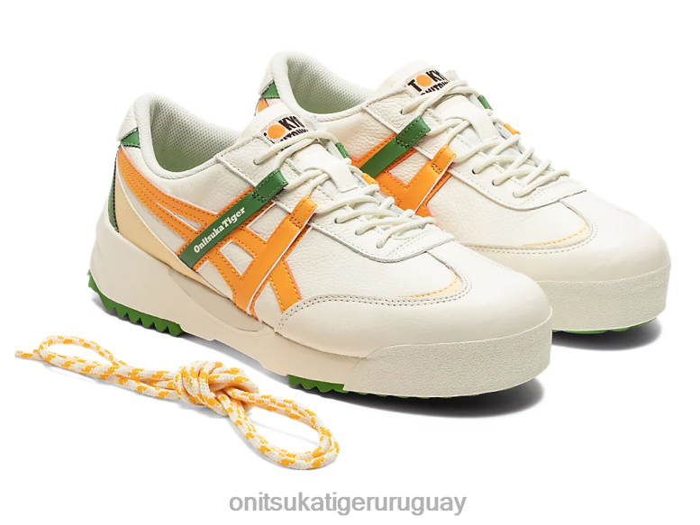 Onitsuka Tiger delegación ex unisexo J06BX105 crema/cítricos zapatos