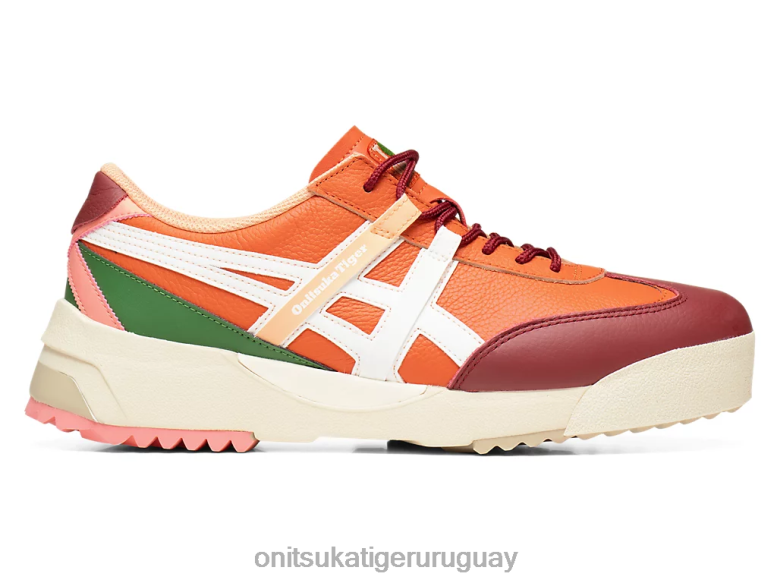 Onitsuka Tiger delegación ex unisexo J06BX107 tomate bermellón/blanco zapatos