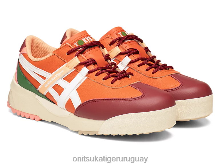 Onitsuka Tiger delegación ex unisexo J06BX107 tomate bermellón/blanco zapatos