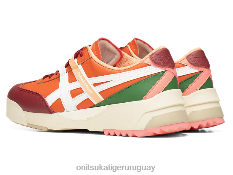 Onitsuka Tiger delegación ex unisexo J06BX107 tomate bermellón/blanco zapatos