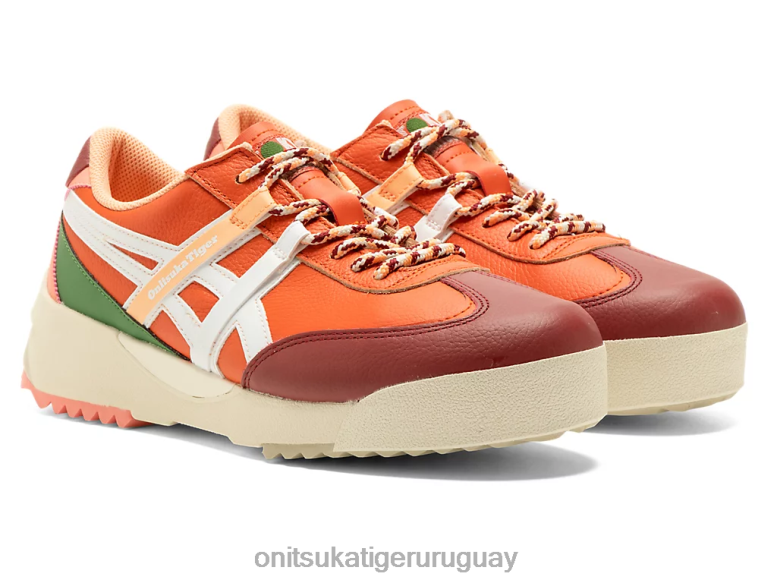 Onitsuka Tiger delegación ex unisexo J06BX107 tomate bermellón/blanco zapatos