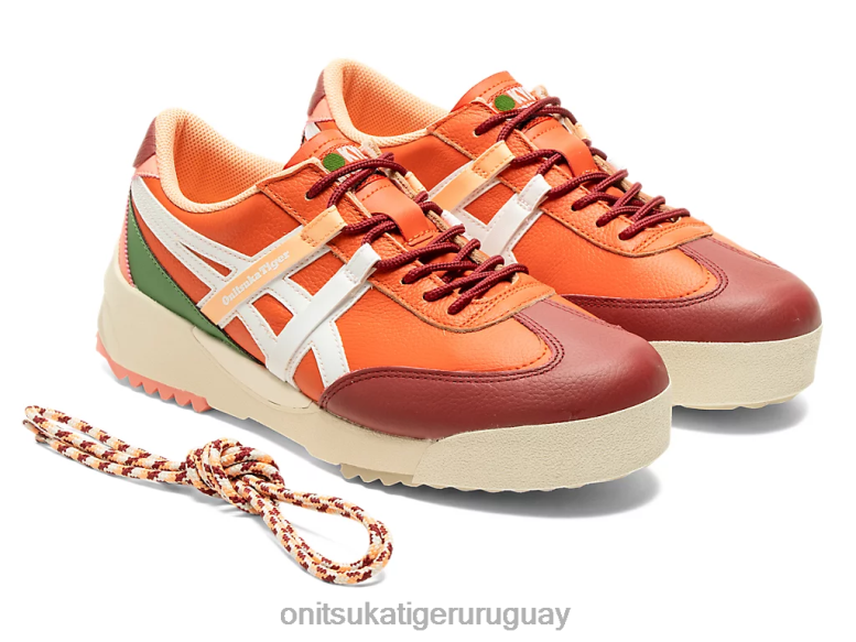 Onitsuka Tiger delegación ex unisexo J06BX107 tomate bermellón/blanco zapatos