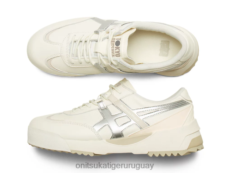 Onitsuka Tiger delegación ex unisexo J06BX112 crema/plata pura zapatos