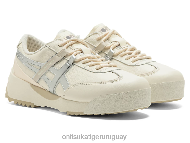 Onitsuka Tiger delegación ex unisexo J06BX112 crema/plata pura zapatos