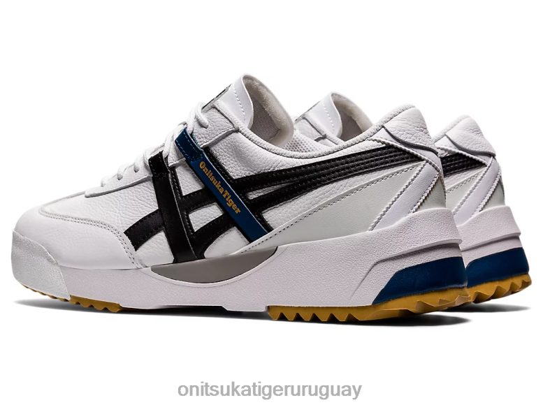 Onitsuka Tiger delegación ex unisexo J06BX197 blanco negro zapatos