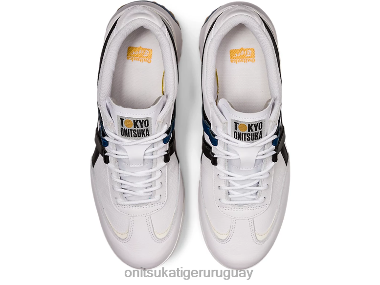 Onitsuka Tiger delegación ex unisexo J06BX197 blanco negro zapatos