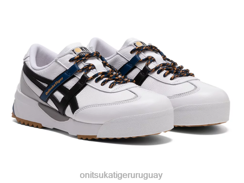 Onitsuka Tiger delegación ex unisexo J06BX197 blanco negro zapatos