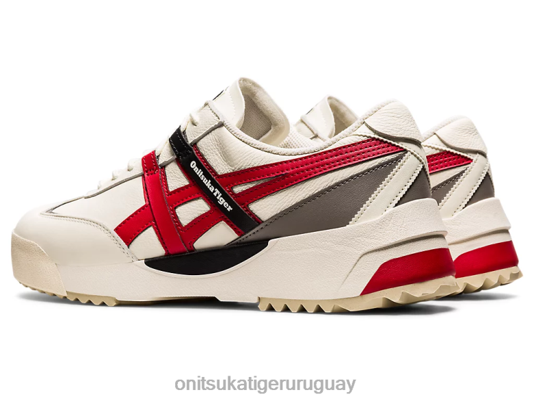Onitsuka Tiger delegación ex unisexo J06BX265 crema/rojo clásico zapatos
