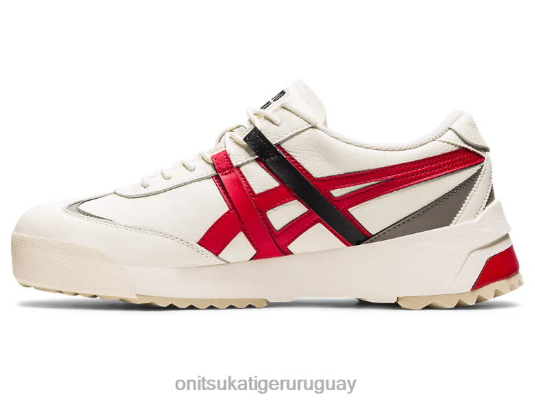 Onitsuka Tiger delegación ex unisexo J06BX265 crema/rojo clásico zapatos
