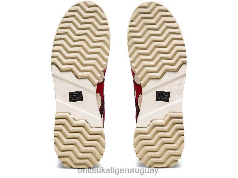 Onitsuka Tiger delegación ex unisexo J06BX265 crema/rojo clásico zapatos