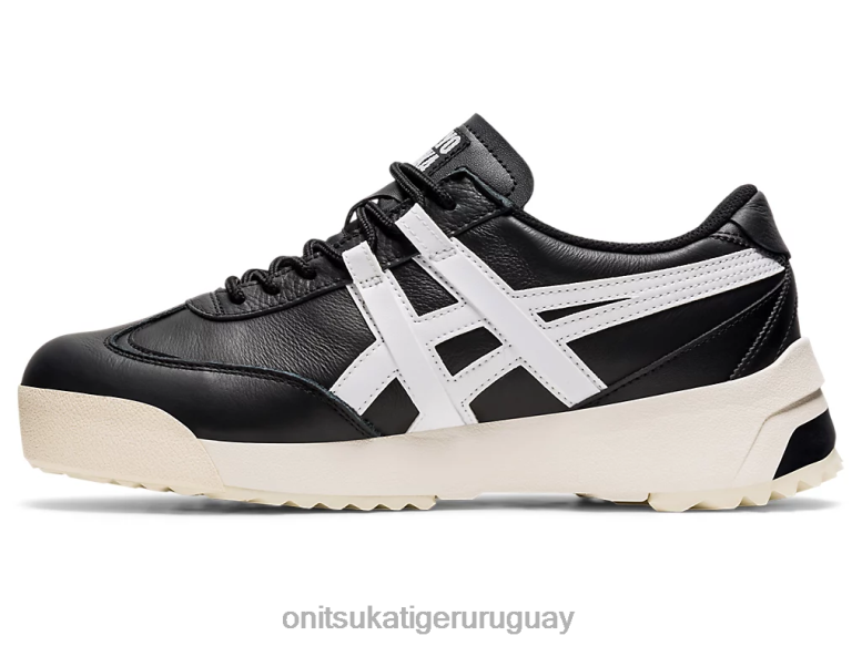 Onitsuka Tiger delegación ex unisexo J06BX269 blanco negro zapatos