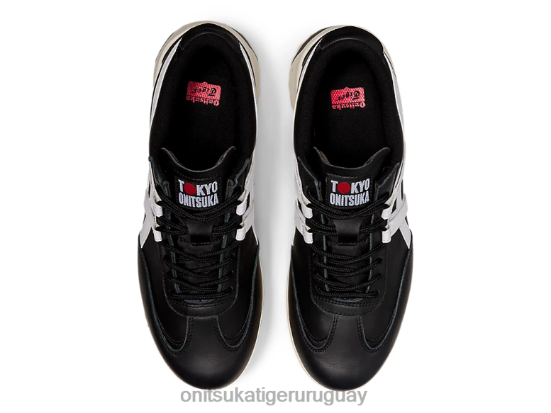 Onitsuka Tiger delegación ex unisexo J06BX269 blanco negro zapatos