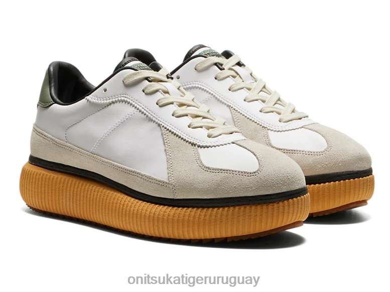 Onitsuka Tiger delicia unisexo J06BX536 blanco/verde liquen zapatos
