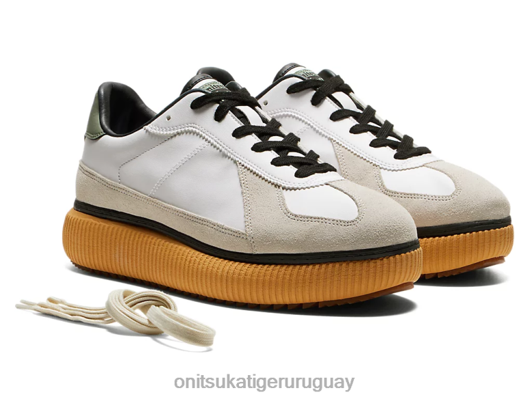 Onitsuka Tiger delicia unisexo J06BX536 blanco/verde liquen zapatos