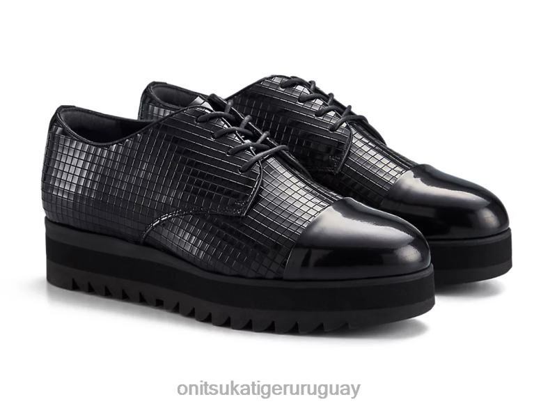 Onitsuka Tiger derby mujer J06BX547 negro zapatos
