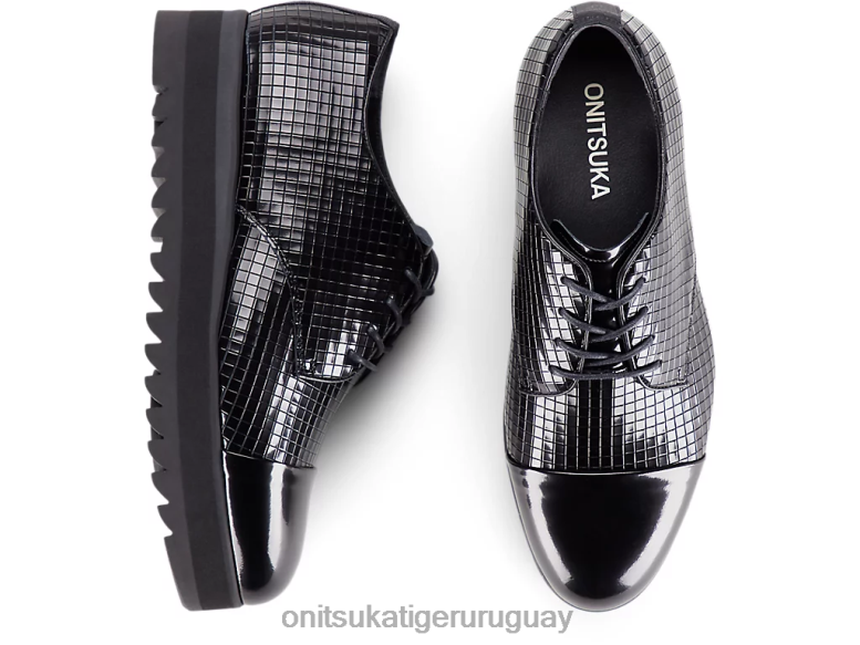 Onitsuka Tiger derby mujer J06BX547 negro zapatos