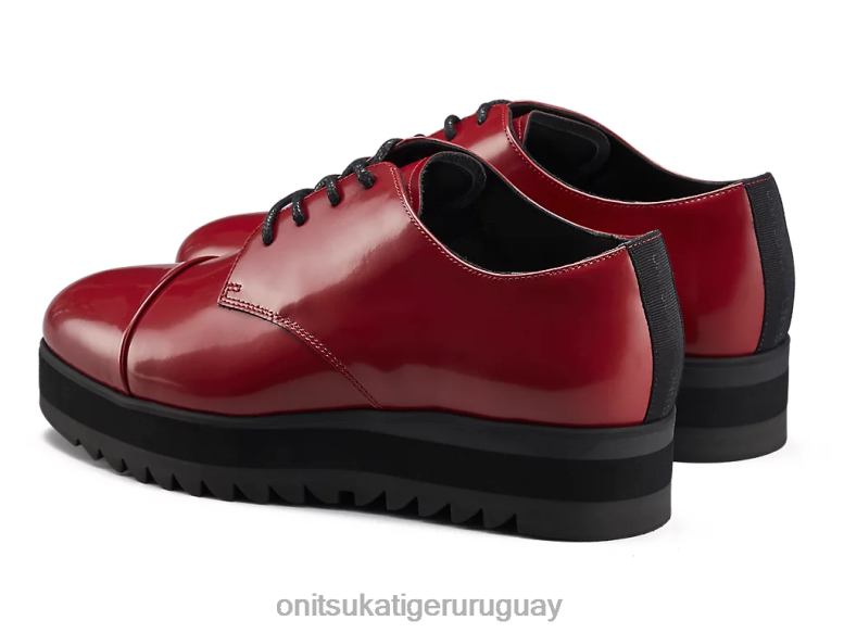 Onitsuka Tiger derby mujer J06BX548 rojo remolacha zapatos