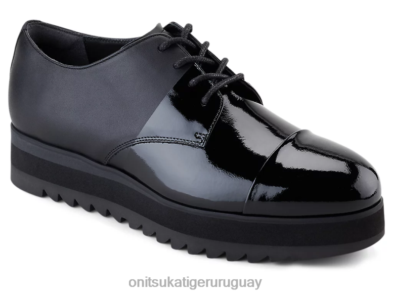 Onitsuka Tiger derby mujer J06BX550 negro zapatos