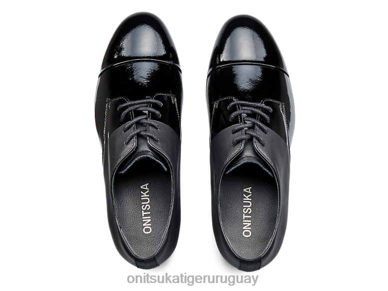 Onitsuka Tiger derby mujer J06BX550 negro zapatos