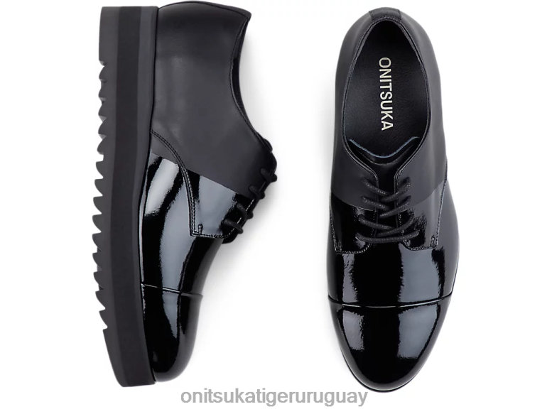 Onitsuka Tiger derby mujer J06BX550 negro zapatos